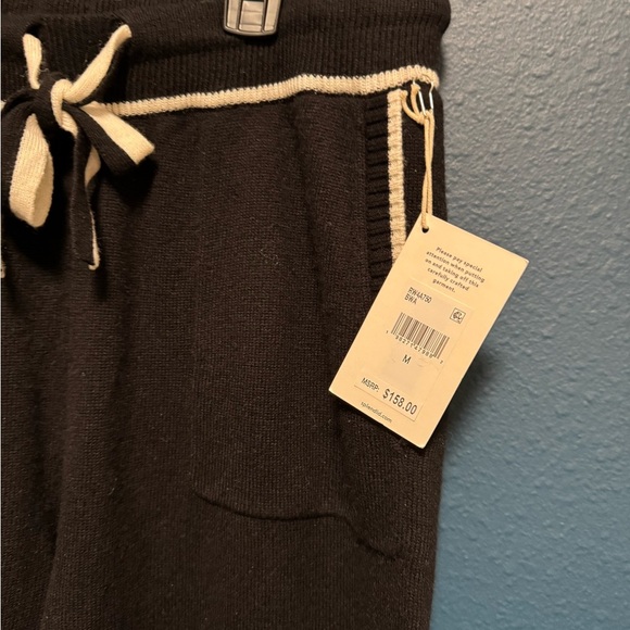 Splendid Elizabeth Cotton Blend Knit Joggers M Black - Picture 4 of 6